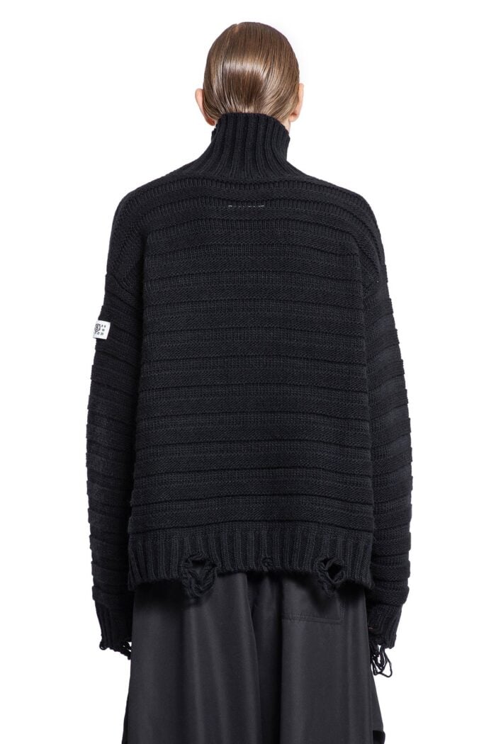 MM6 MAISON MARGIELA Striped Turtleneck Sweater