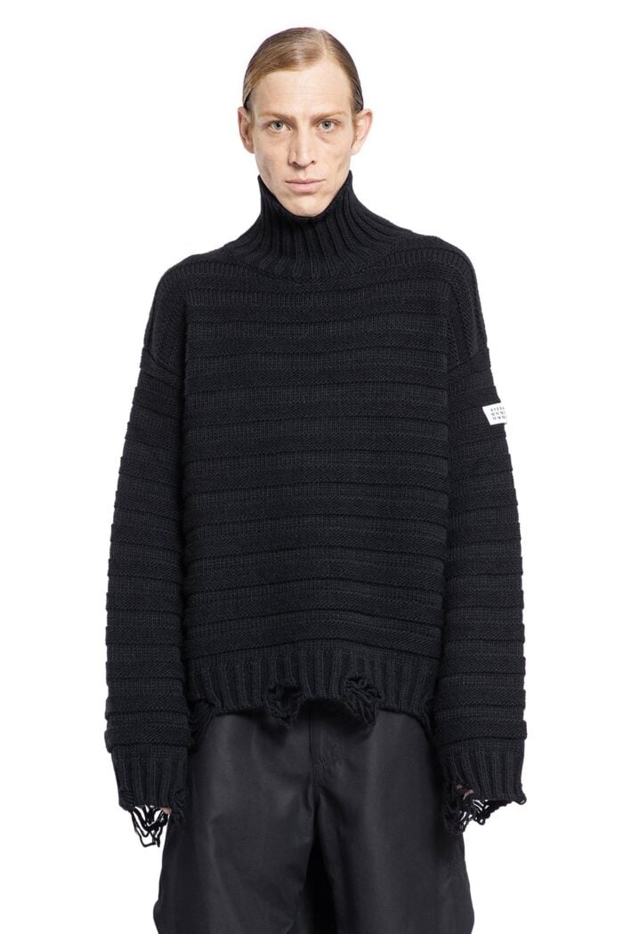 MM6 MAISON MARGIELA Striped Turtleneck Sweater