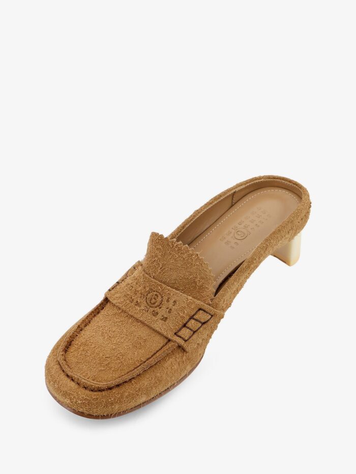 MM6 MAISON MARGIELA Suede Sandals With Iconic Engraved Logo