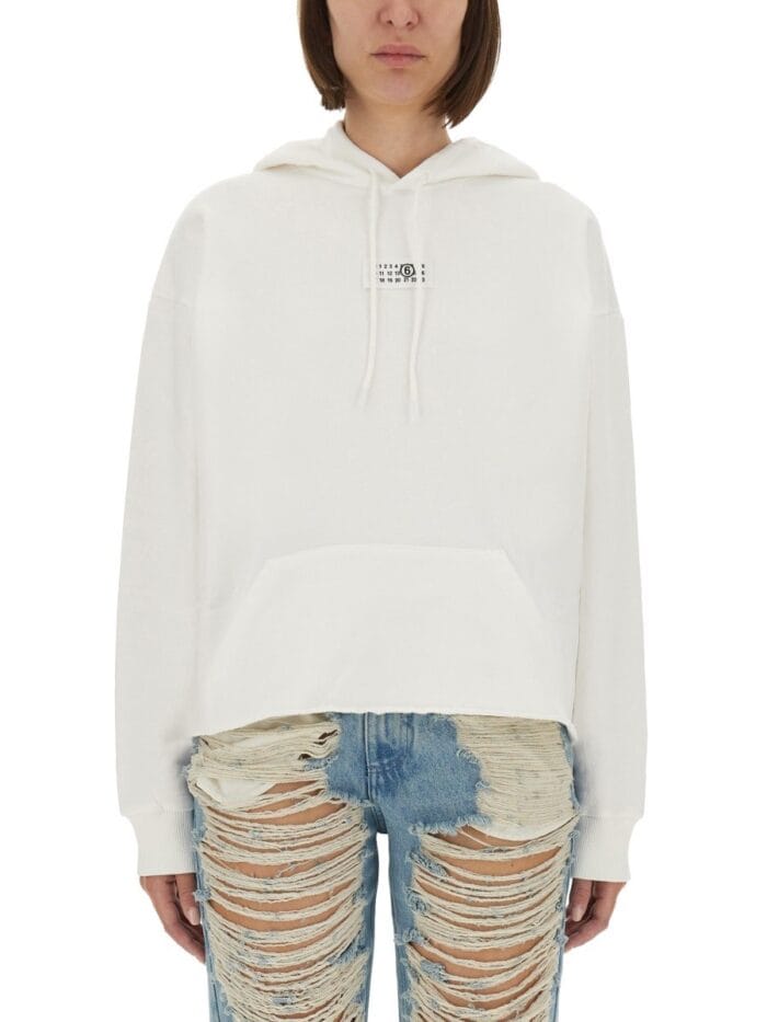 MM6 MAISON MARGIELA SWEATSHIRT WITH LOGO