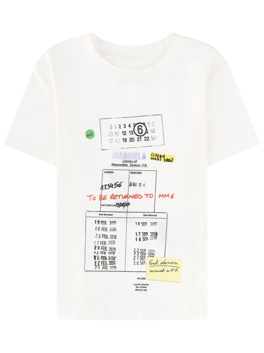 MM6 MAISON MARGIELA T-SHIRT CON STAMPA