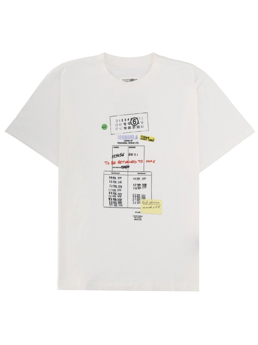 MM6 MAISON MARGIELA T-SHIRT CON STAMPA