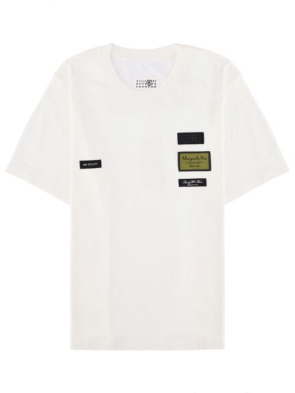 MM6 MAISON MARGIELA T-SHIRT WITH EXTERNAL LABELS