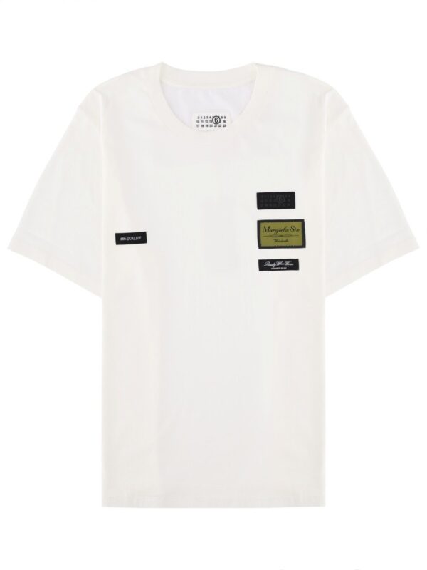 MM6 MAISON MARGIELA T-SHIRT WITH EXTERNAL LABELS