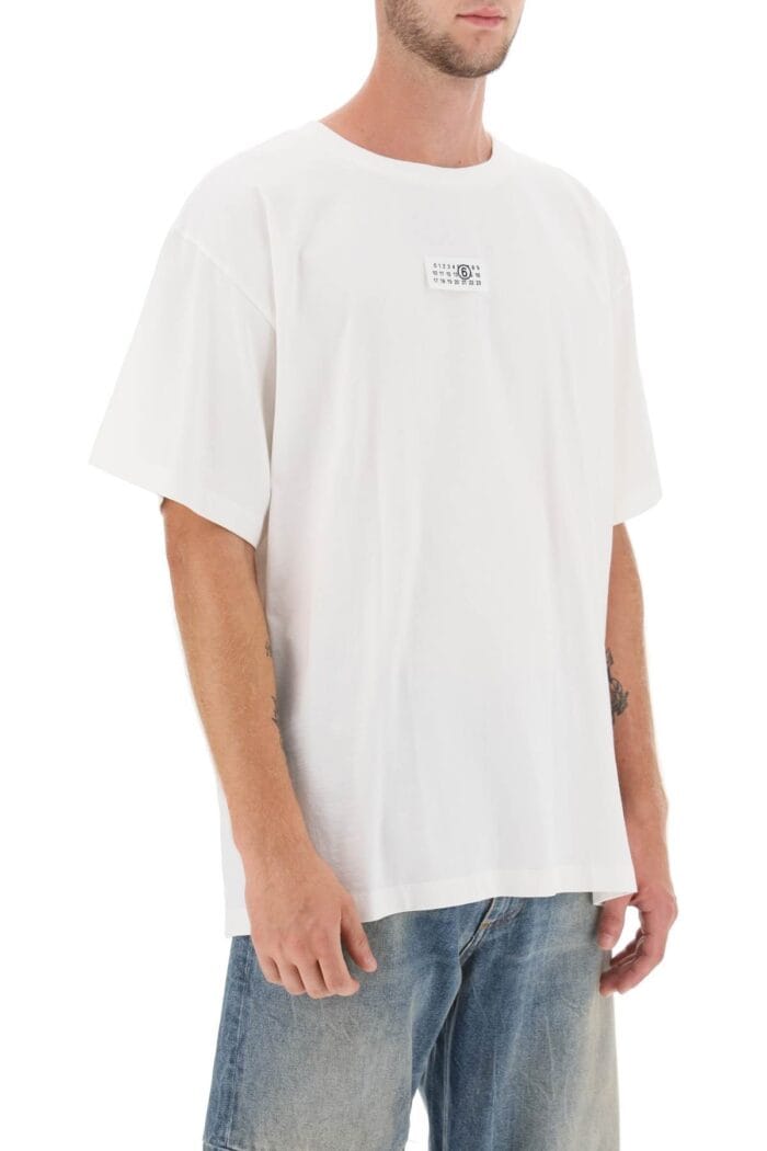 Mm6 Maison Margiela T-shirt With Numeric Logo Label