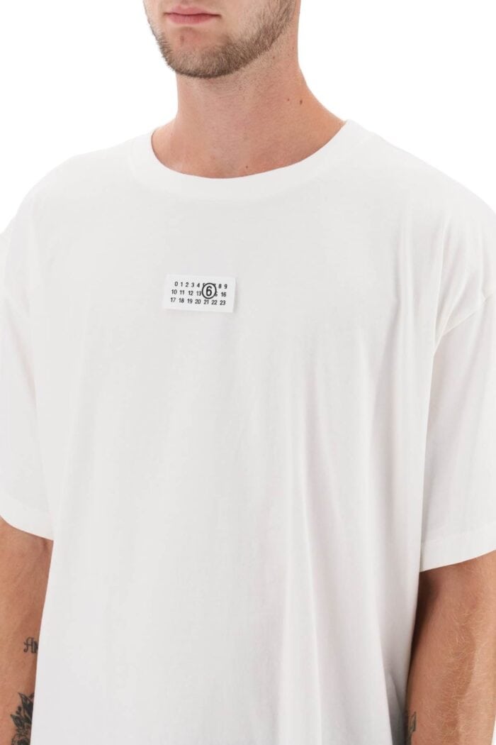 Mm6 Maison Margiela T-shirt With Numeric Logo Label