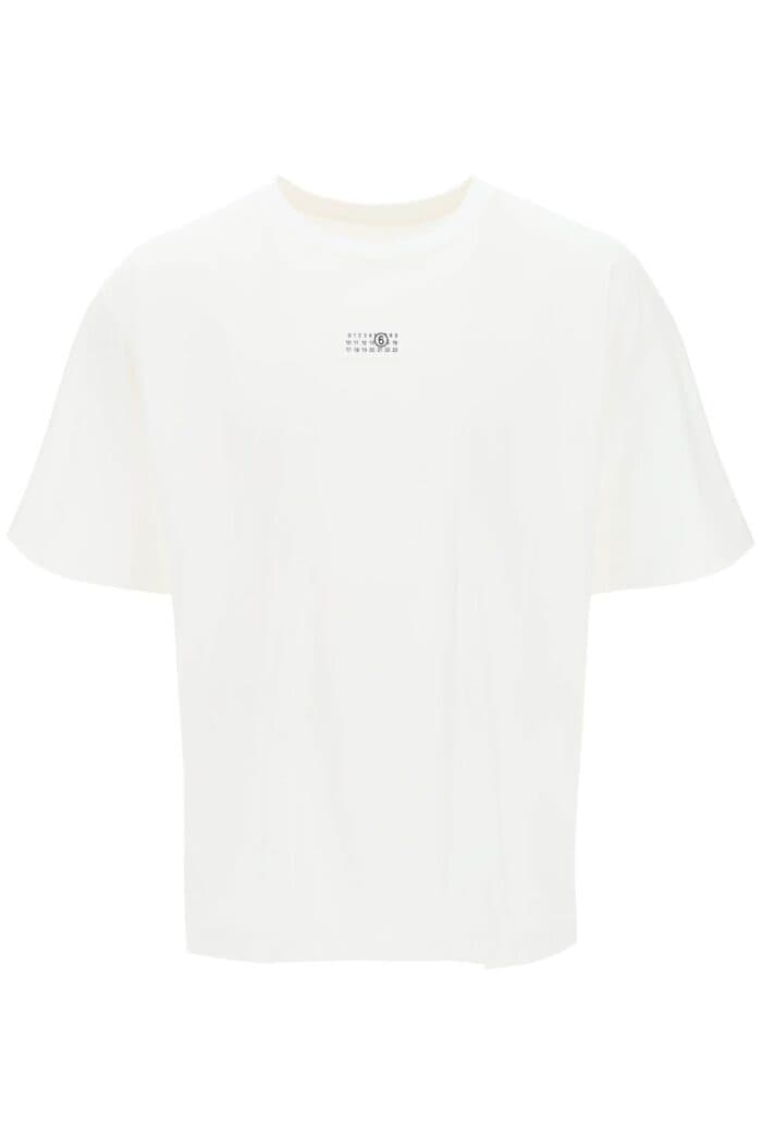 Mm6 Maison Margiela T-shirt With Numeric Logo Label