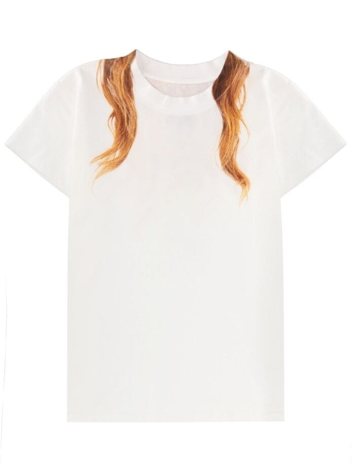 mm6 maison margiela t shirt with print MM6 MAISON MARGIELA T-SHIRT WITH PRINT