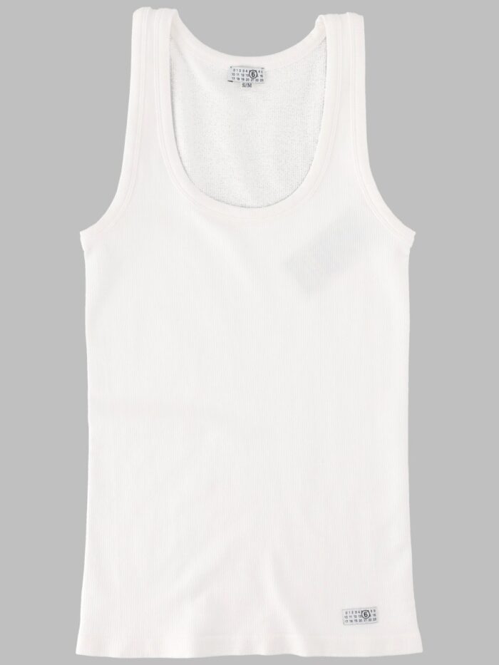 mm6 maison margiela tank top elasticizzato MM6 MAISON MARGIELA TANK TOP ELASTICIZZATO