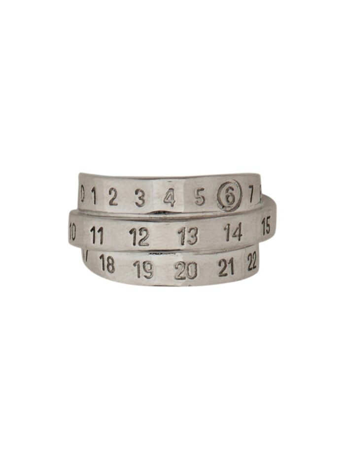 MM6 MAISON MARGIELA TRIPLE RING MINIMAL NUMERIC