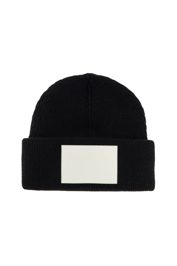 MM6 MAISON MARGIELA "wool Beanie Hat With Large Logo Patch"