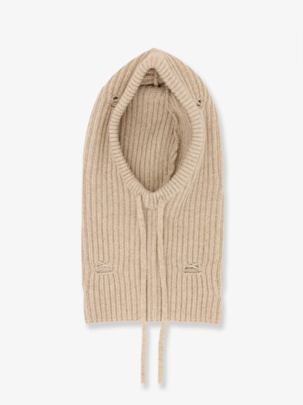 MM6 MAISON MARGIELA Wool Blend Balaclava With Distressed Effect