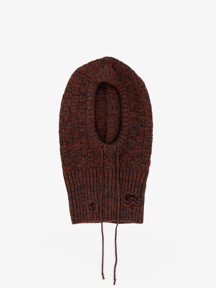MM6 MAISON MARGIELA Wool Blend Balaclava With Distressed Effect