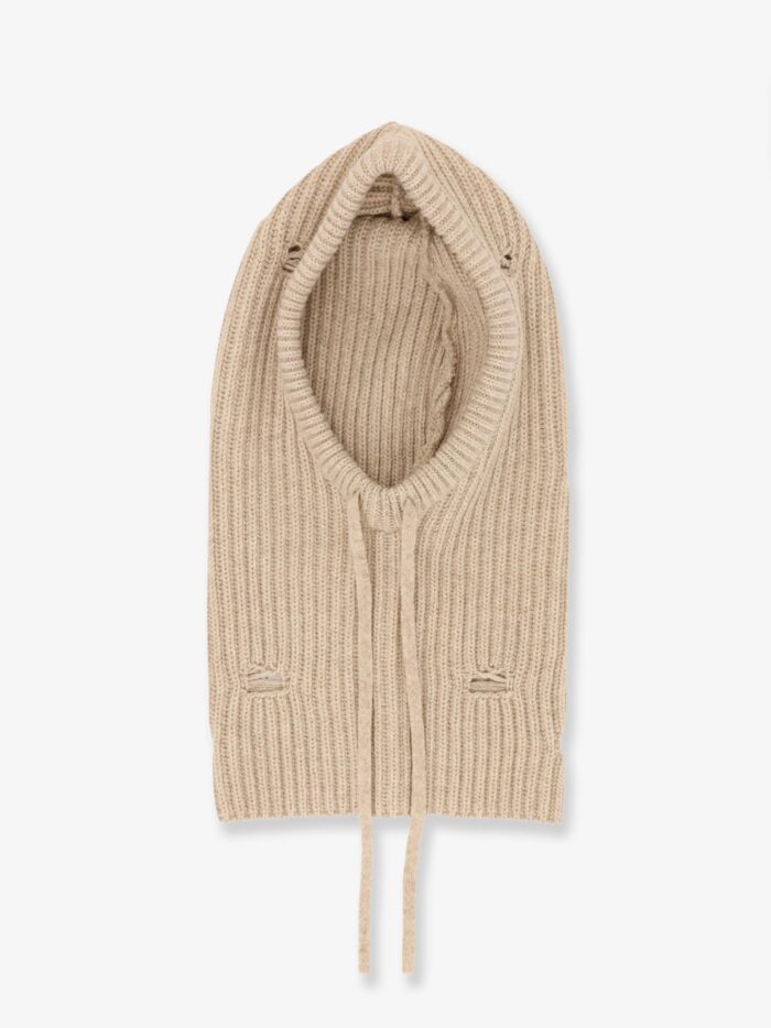 MM6 MAISON MARGIELA Wool Blend Balaclava With Distressed Effect