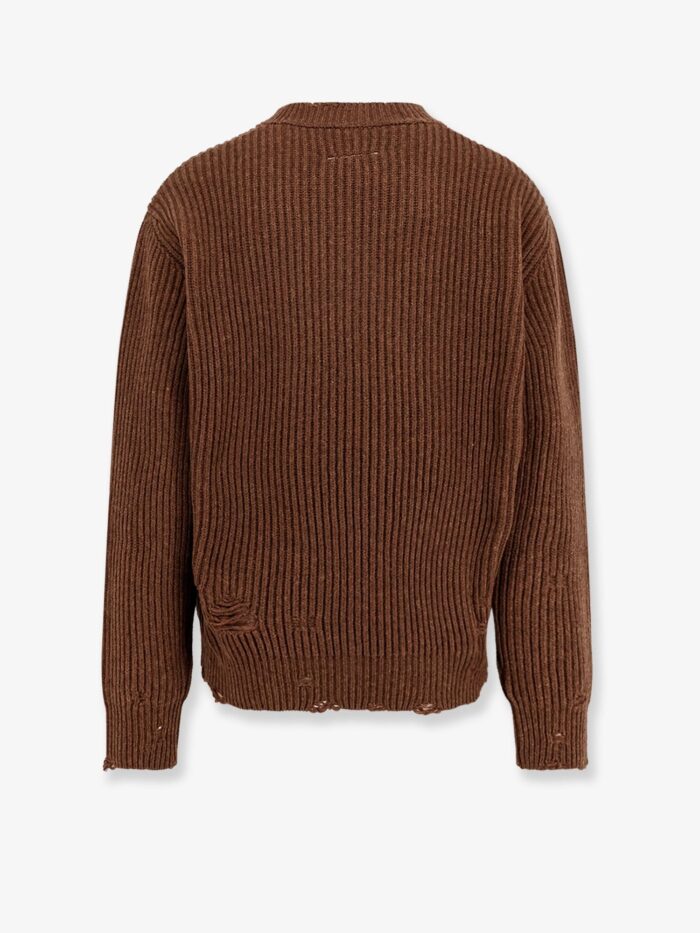 MM6 MAISON MARGIELA Wool Blend Sweater With Distressed Effect
