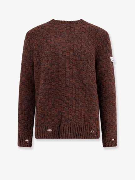 MM6 MAISON MARGIELA Wool Blend Sweater With Distressed Effect