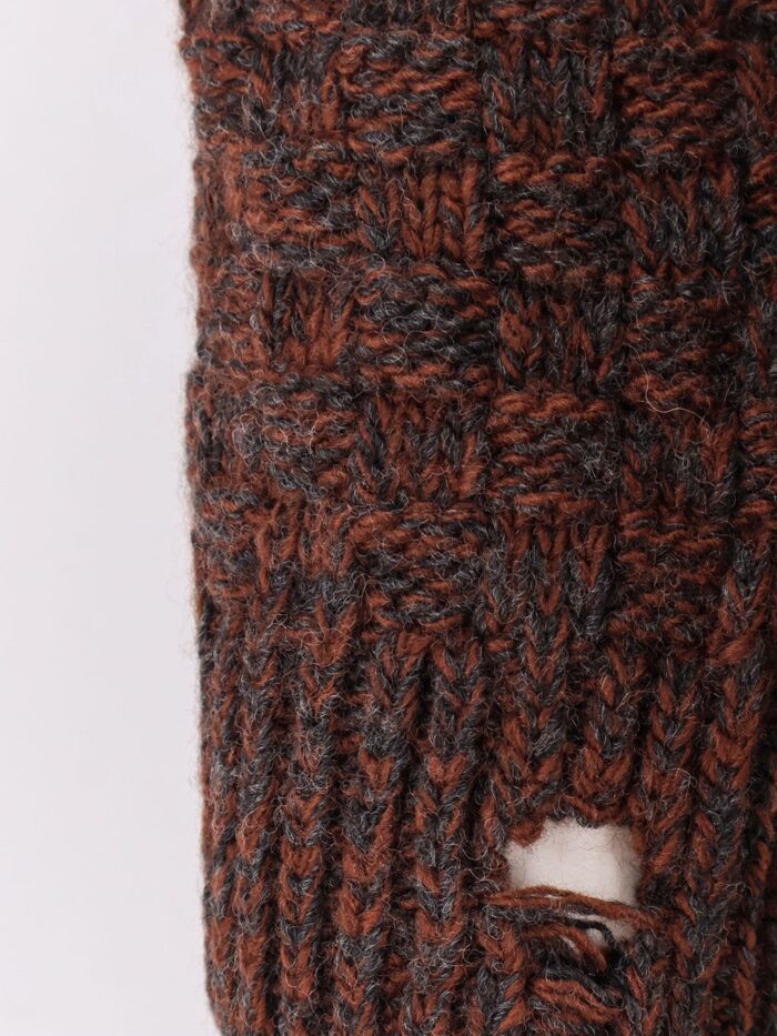 MM6 MAISON MARGIELA Wool Blend Sweater With Distressed Effect
