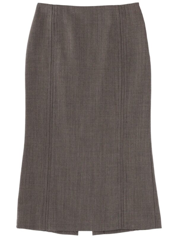 MM6 MAISON MARGIELA WOOL MIDI SKIRT