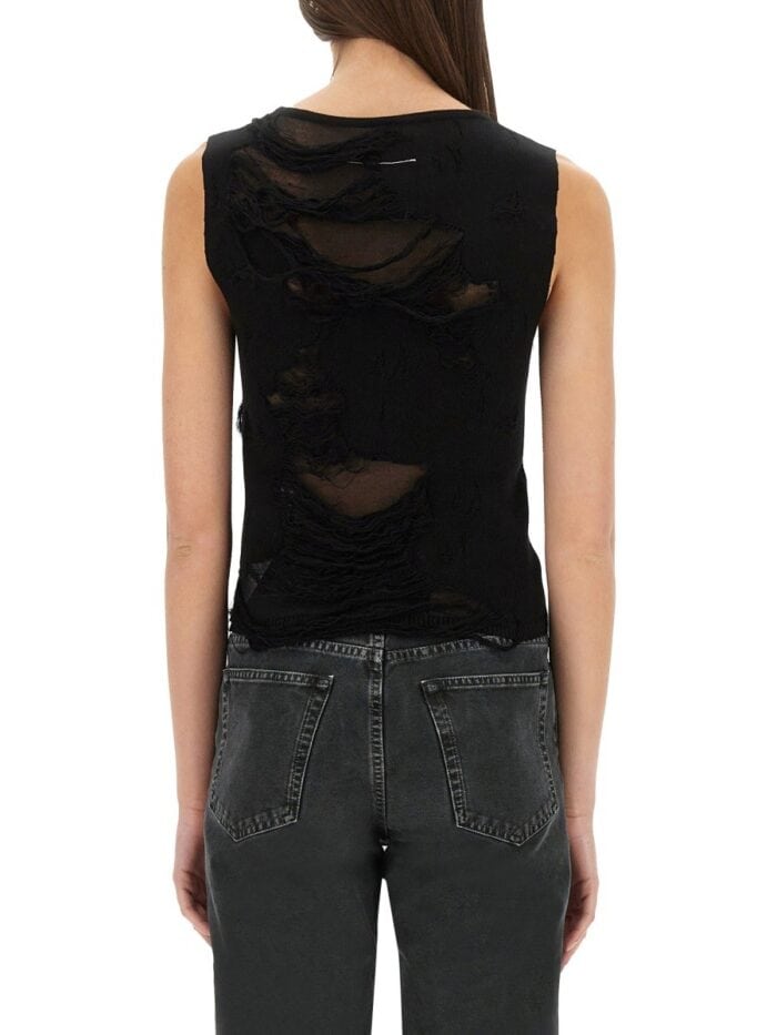 MM6 MAISON MARGIELA WORN EFFECT TOP