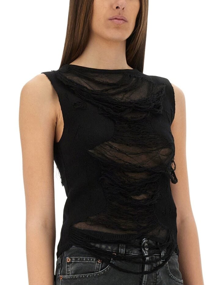 MM6 MAISON MARGIELA WORN EFFECT TOP