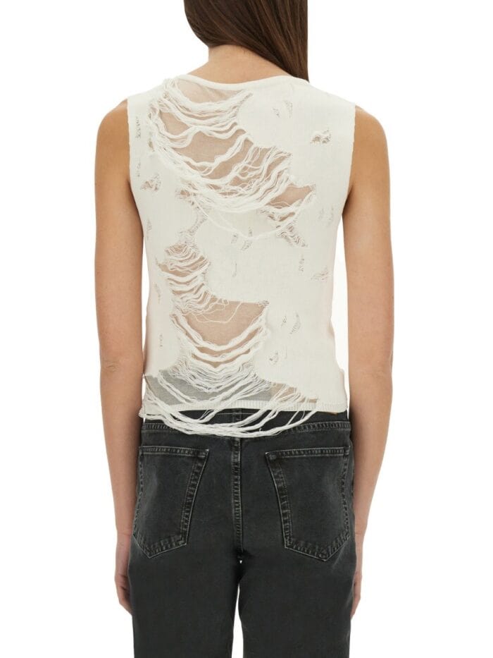 MM6 MAISON MARGIELA WORN EFFECT TOP