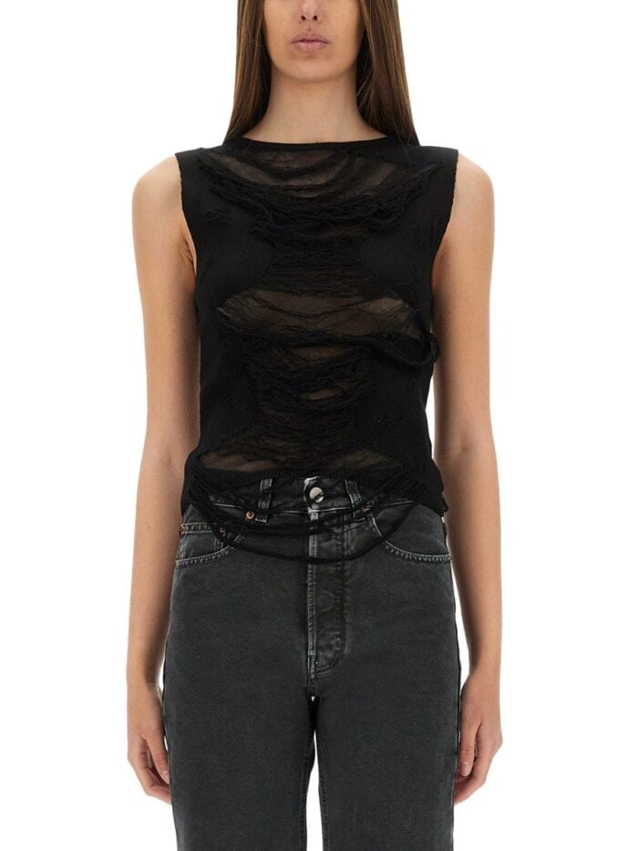 MM6 MAISON MARGIELA WORN EFFECT TOP