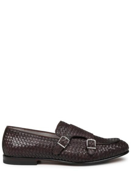 MILLE885 MOCASSINO IN PELLE INTRECCIATA