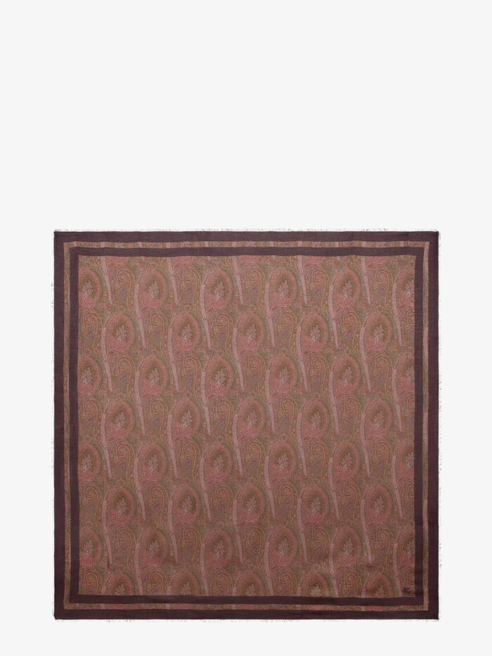 etro modal and cashmere shawl with paisley pattern Etro Modal And Cashmere Shawl With Paisley Pattern