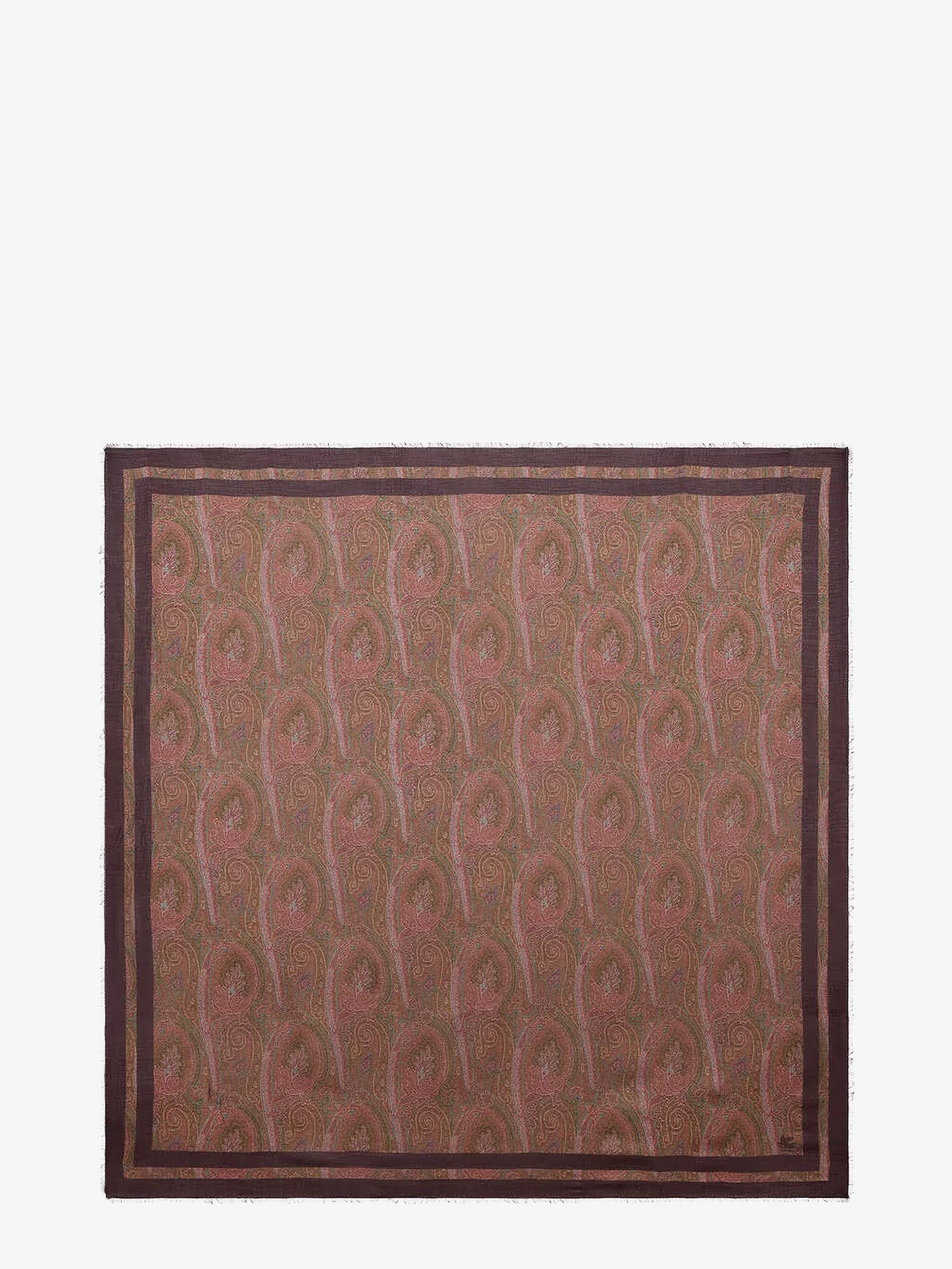Etro Modal And Cashmere Shawl With Paisley Pattern