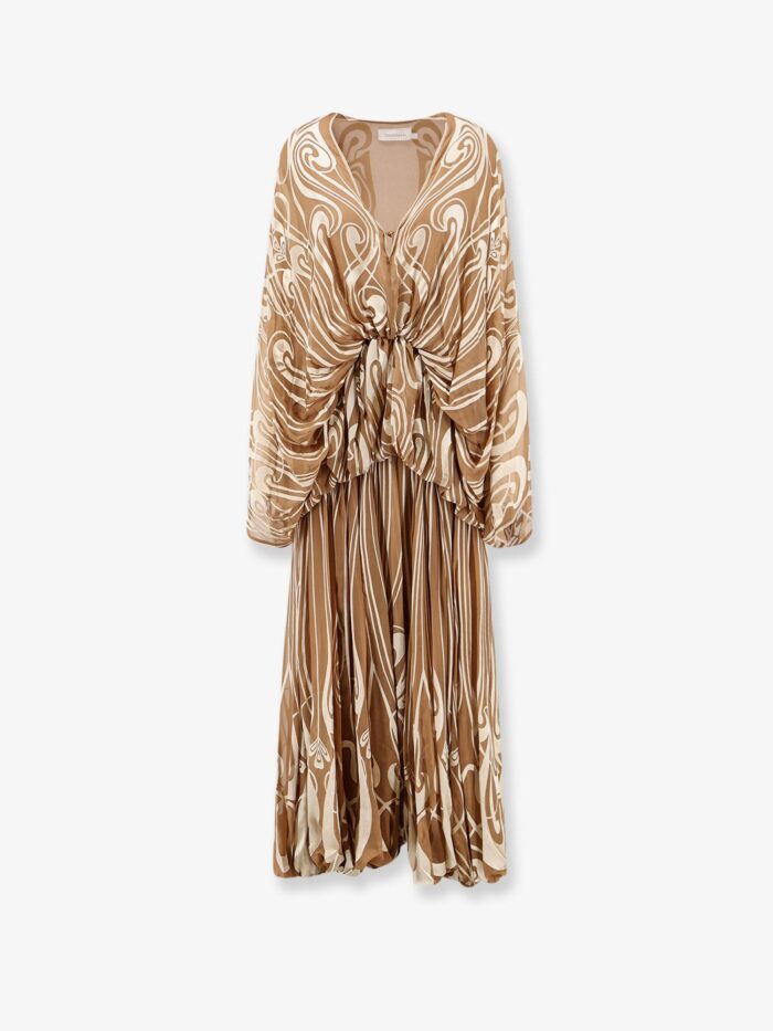 zimmermann momentum burnout bubble gown silk dress ZIMMERMANN Momentum Burnout Bubble Gown Silk Dress