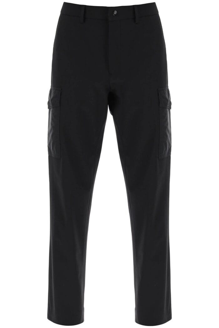 Moncler Basic Cargo Pants In Technical Jersey