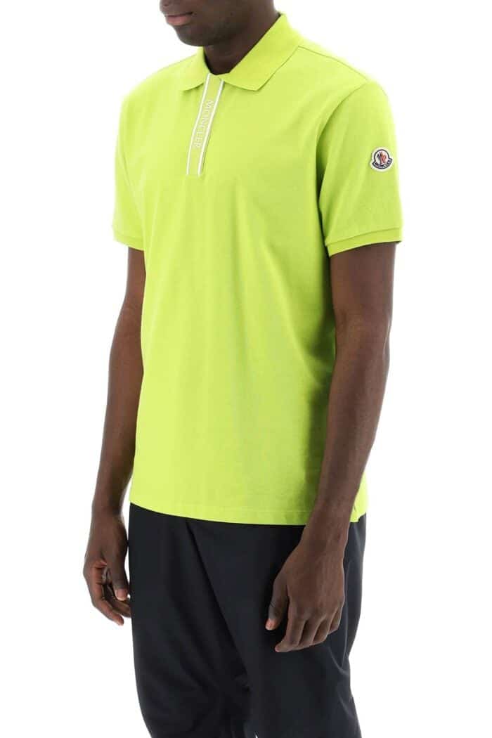 Moncler Basic Polo Shirt With Branded Button