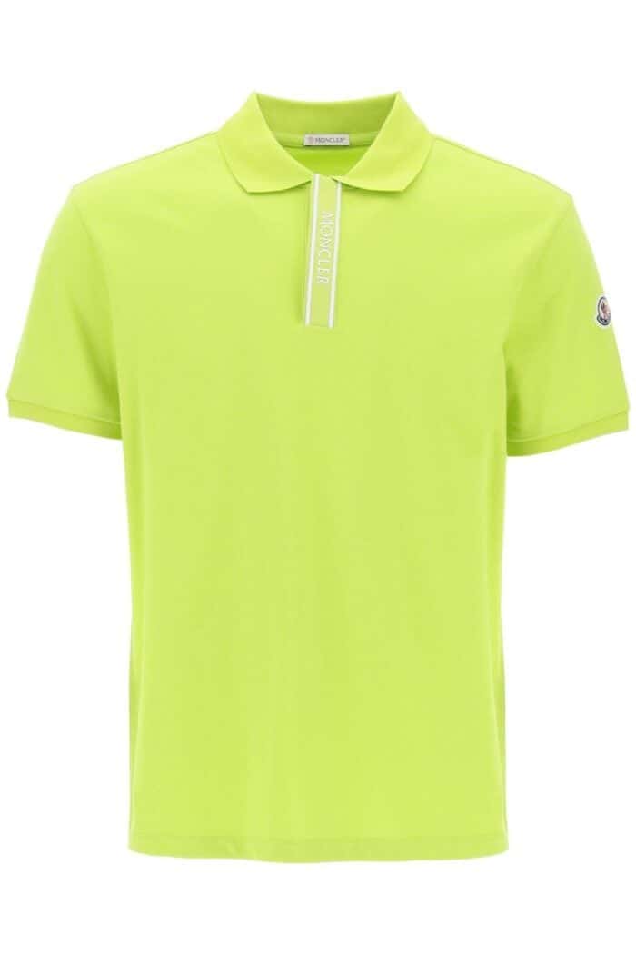 Moncler Basic Polo Shirt With Branded Button