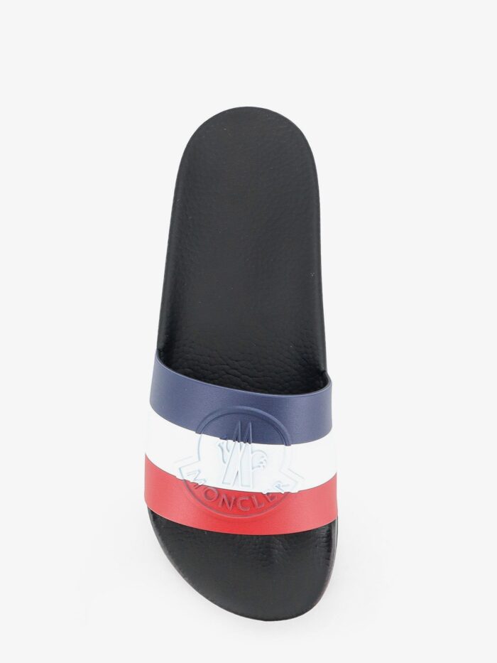 Moncler Basile Rubber Sandals With Front Logo Patch