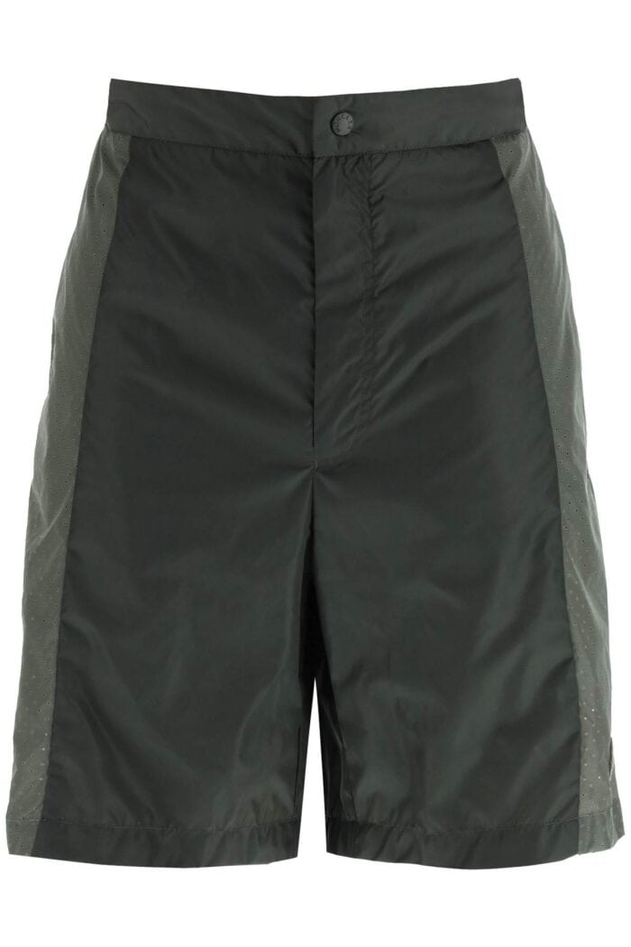 Moncler Born To Protect Perforated Nylon Shorts