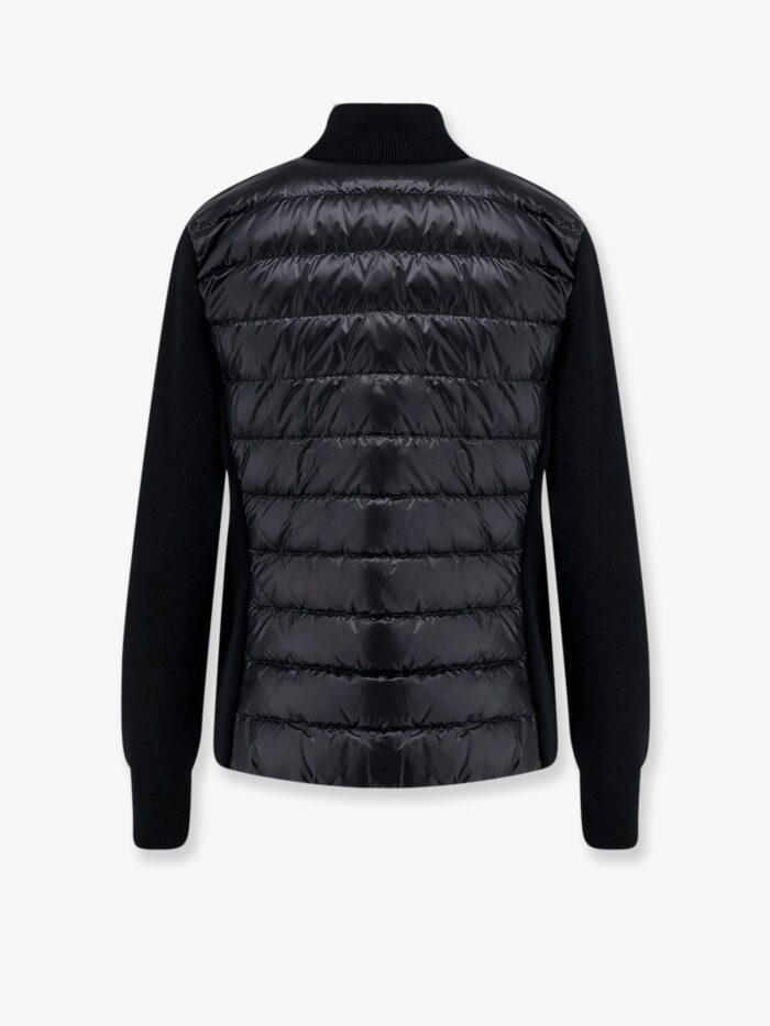 Moncler Cardigan/Down Jacket With Tricot Inserts