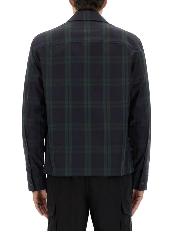 Moncler CHECKED COTTON GABARINE SHIRT JACKET