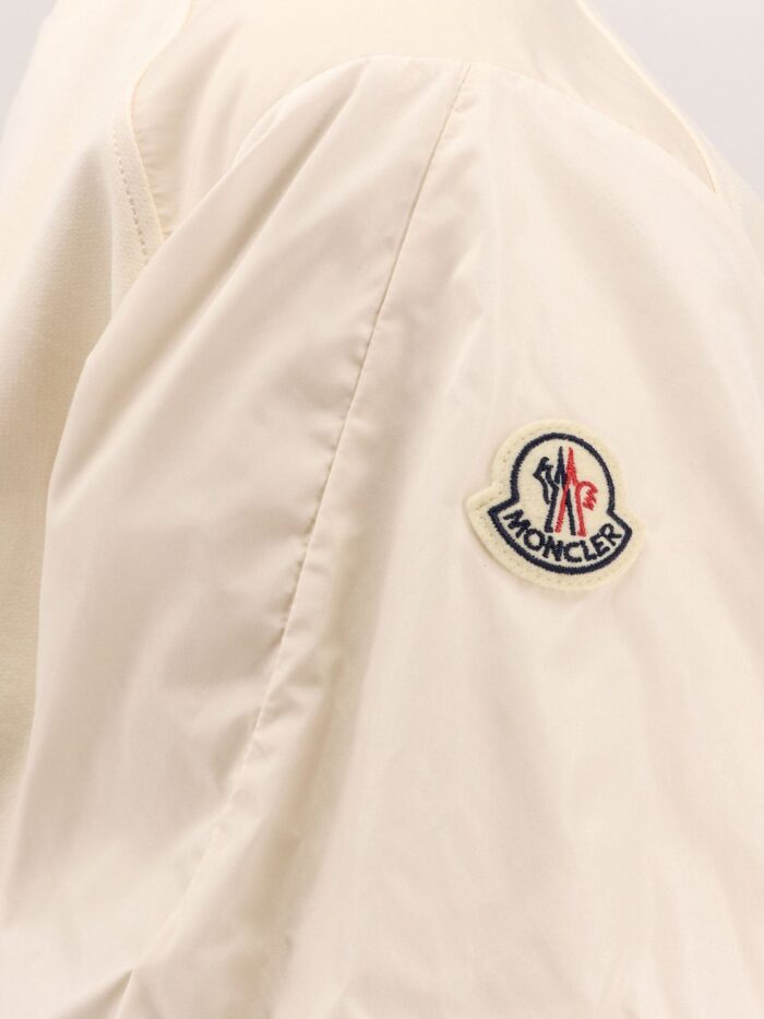 Moncler Cotton And Nylon T-shirt With Puffed Sleeves