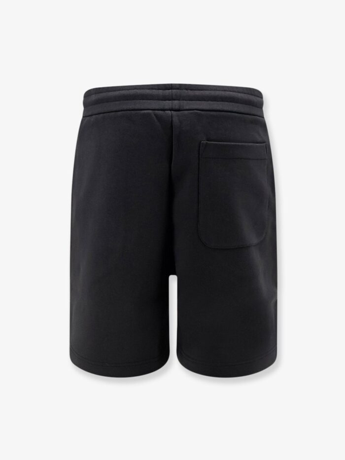 Moncler Cotton Bermuda Shorts With Front Logo Patch