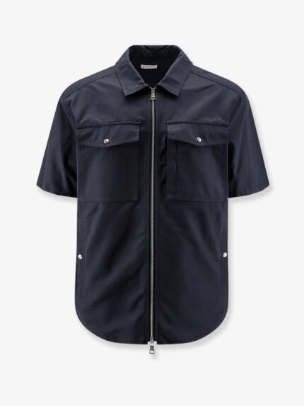 Moncler Cotton Blend Shirt With Zip