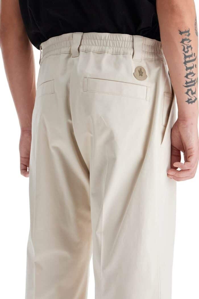 MONCLER Cotton Drill Pants In Eight Words