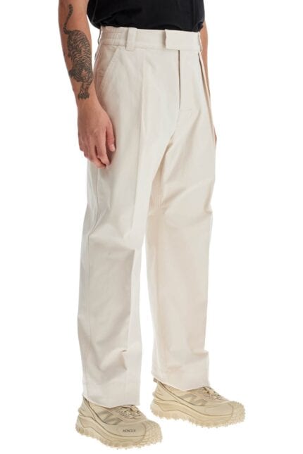 MONCLER Cotton Drill Pants In Eight Words