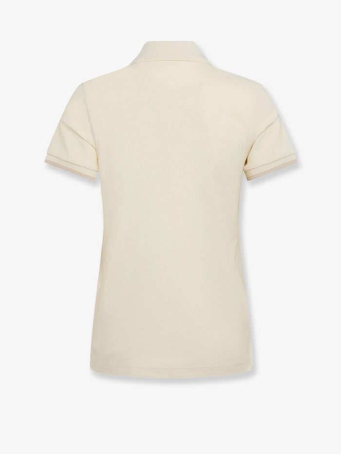Moncler Cotton Polo Shirt With Iconic Patch