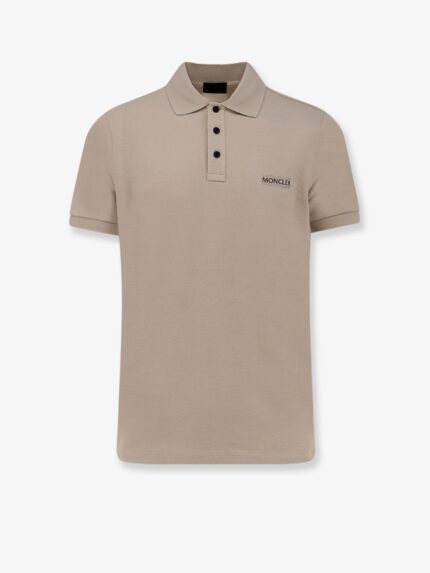 Moncler Cotton Polo Shirt With Logo