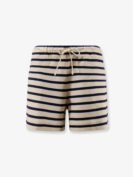 Moncler Cotton Shorts With Striped Pattern