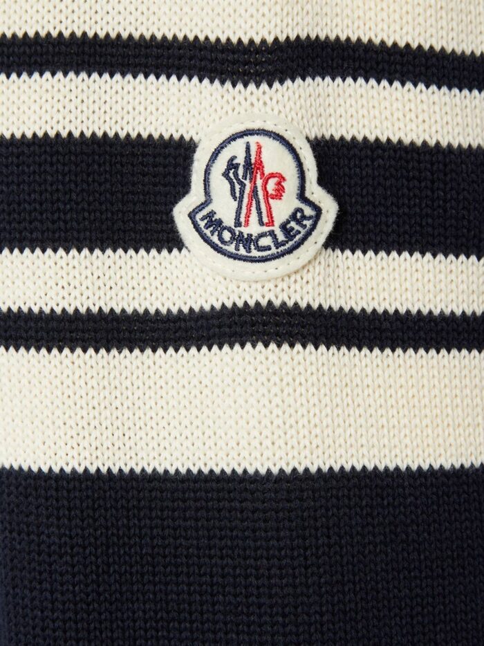 Moncler Cotton Sweater With Logo Patch