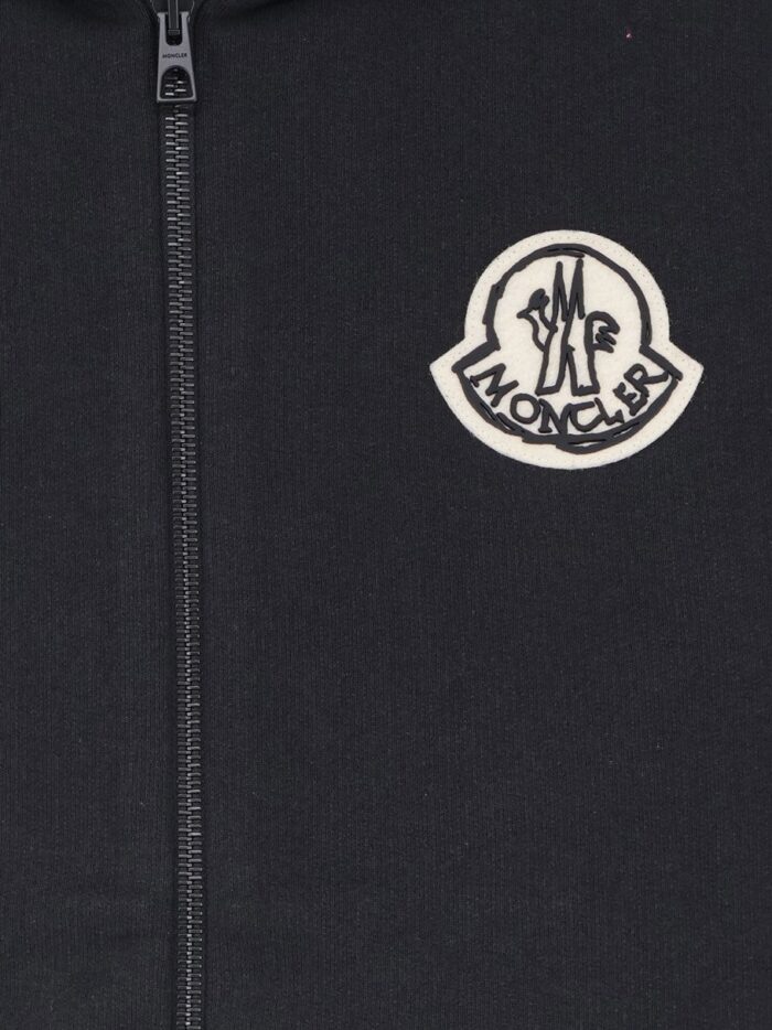 Moncler Cotton Sweatshirt With Logo Patch