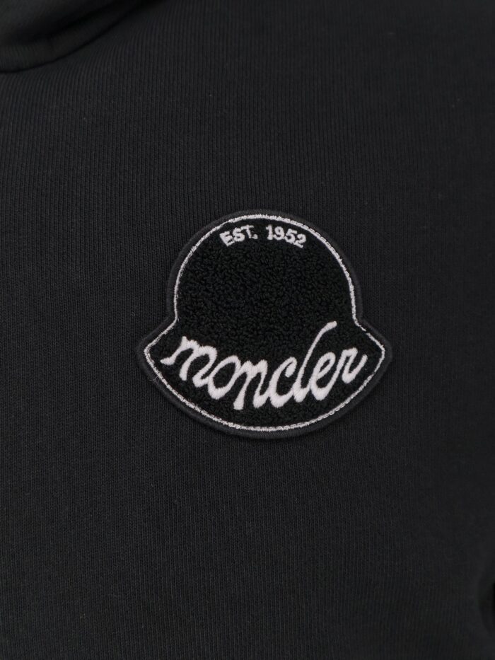 Moncler Cotton Sweatshirt With Logo Patch
