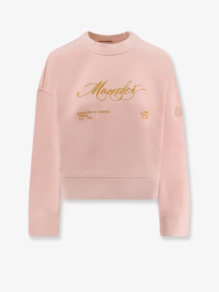 Moncler Cotton Sweatshirt With Logo Patch