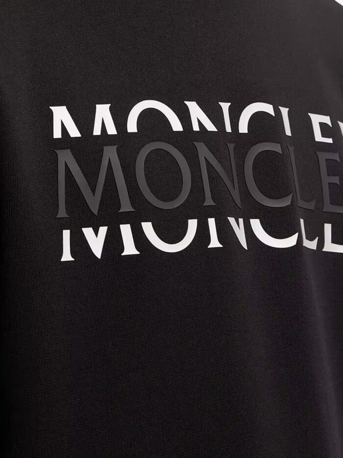 Moncler Cotton Sweatshirt With Logo Print